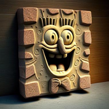 3D модель St Губка Боб из SpongeBob SquarePants Pants (STL)